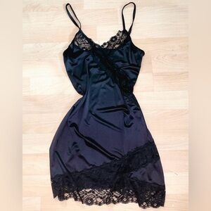 Vince Camuto Black Lace Chemise